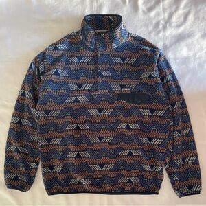 Patagonia Synchilla Fleece Pullover Men's Size L Cliffside Classic Navy